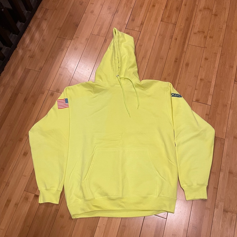 Large Neon hoodie. Tanner. Brand New. Size Large